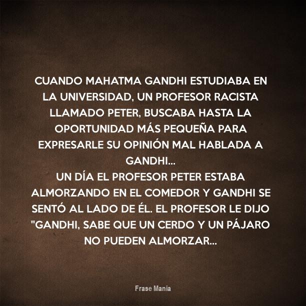 Cartel para: Cuando Mahatma Gandhi estudiaba en la universidad, un