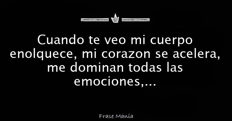 Estoy Tranquila Y Se Me Acelera El Corazón
